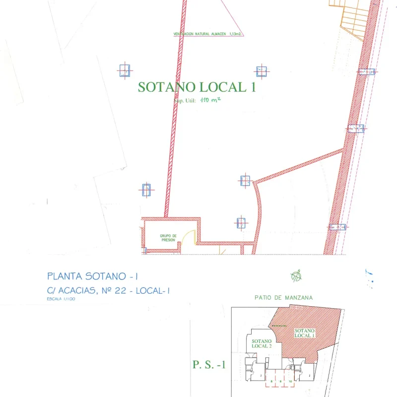 local paseo del as acacias 22 madrid 1